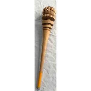 Handcrafted Mexican Wood Molinillo Whisk 12" For Hot Chocolate & Frothy Drinks